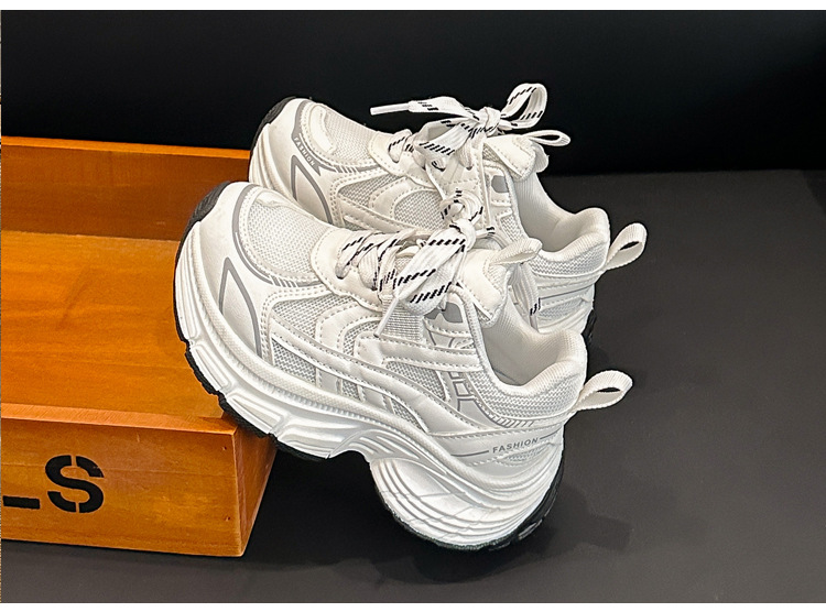 Breathable Double Mesh Kids Sneakers Lightweight Slip-on Trainers_voghion.com