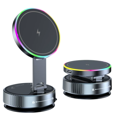 Suction Cup Vacuum Adsorption Car | Car phone holder - k3-wireless-charging-chassis-glue-type