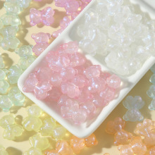 多巴胺亚克力透明彩色小熊散珠 diy手机链手链项链吊坠饰品配件