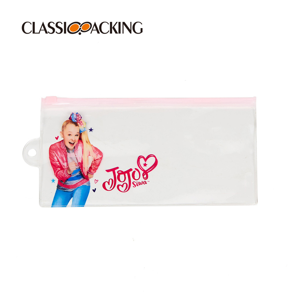 Fábrica al por mayor impermeable PVC plástico bolsa de almacenamiento portátil simple bolsa de lavado transparente a prueba de polvo bolsa de cremallera