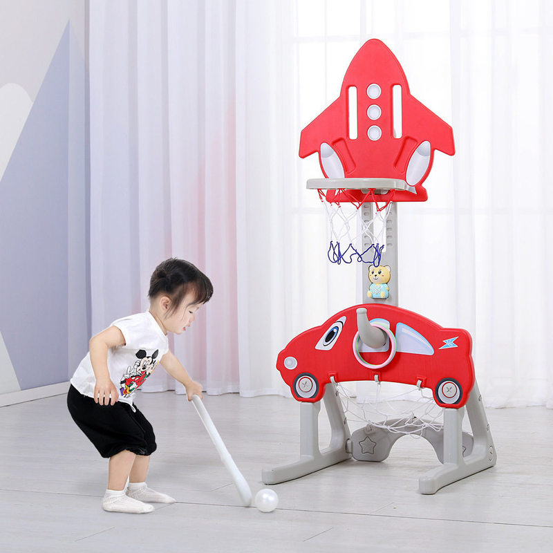 Children's Basketball Hoop for Babies, Indoor Adjustable Basketball Frame, Basketball Hoop for Boys Aged 1-3 Years Old Toy