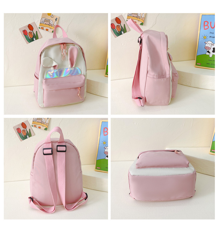 446g Weight Sequins, Sewing Thread Fashion Element Zipper Closure Type Double Shoulder Straps Strap Type Functional Backpack Bags Type Casual, School Occasion Nylon Material School Backpack, Kids Backpack Backpack Animal Pattern All Seasons Season Kid'S Gender Cute Style Square Shape Kid'S Nylon Animal Cute Sequins Sewing Thread Square Zipper Functional Backpack 无