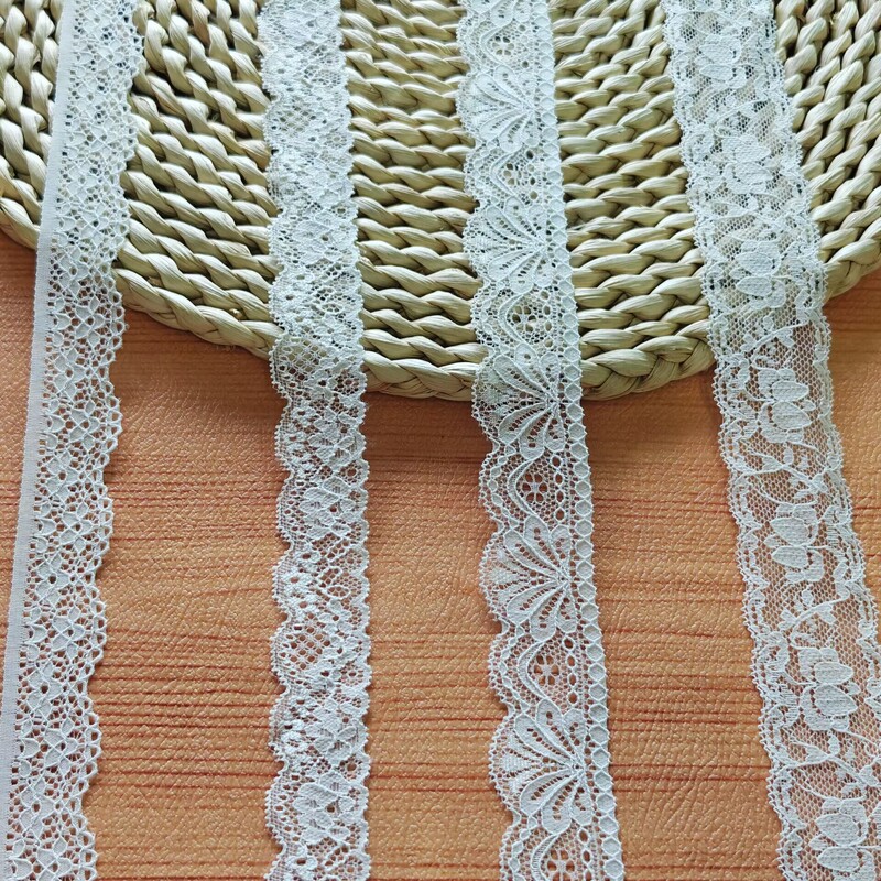Popular Nylon Elastic Lace Trim Lingerie Dress Hem Glove Cuffs Dress Fashion DIY Handmade in Stock