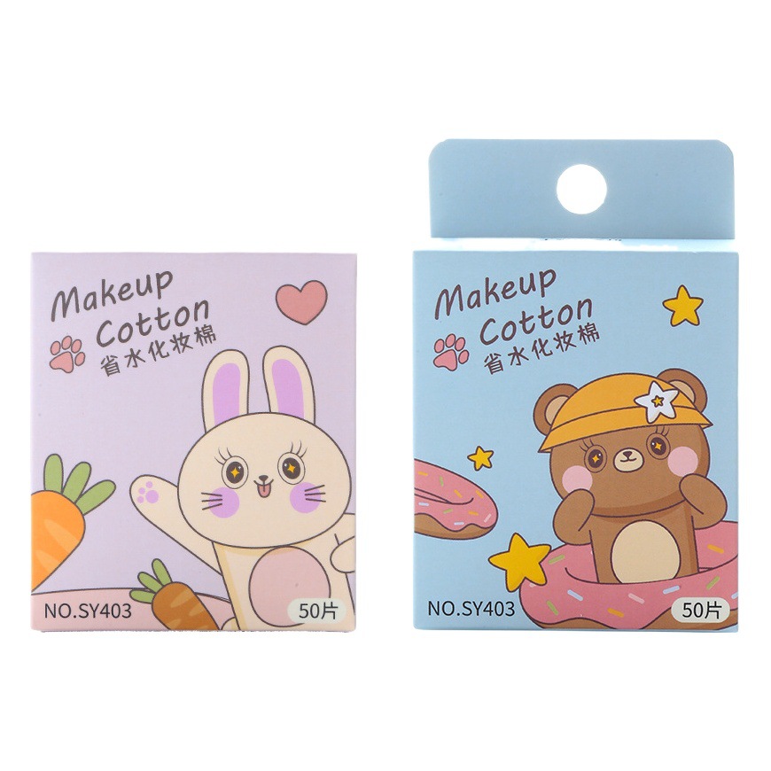 LMLTOP luz ahorro de agua de algodón cosmético 50 piezas compresa húmeda delgada removedor de maquillaje piezas de algodón al por mayor SY403