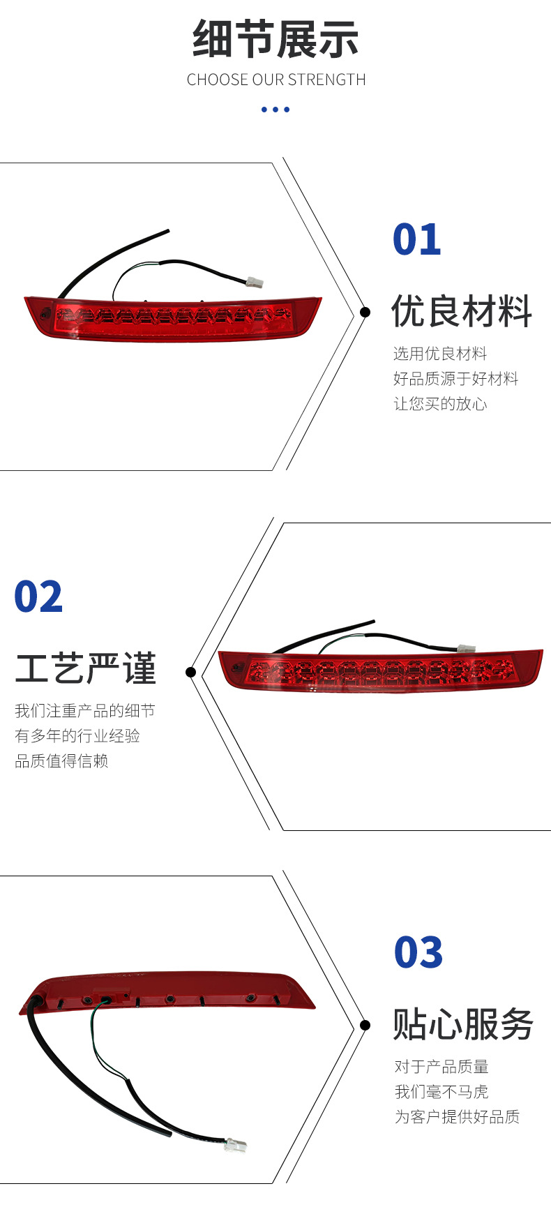 Applicable to Hyundai New Tucson IX35 High Position Brake Light Rear Fin Brake Light Rear Brake Light 92700D3000