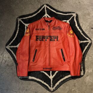Cross-Border Hot-Selling F1 Embroidered Leather Jacket Foreign Trade Retro Pu Trendy American Motorcycle Casual Jacket Versatile Jacket Handsome