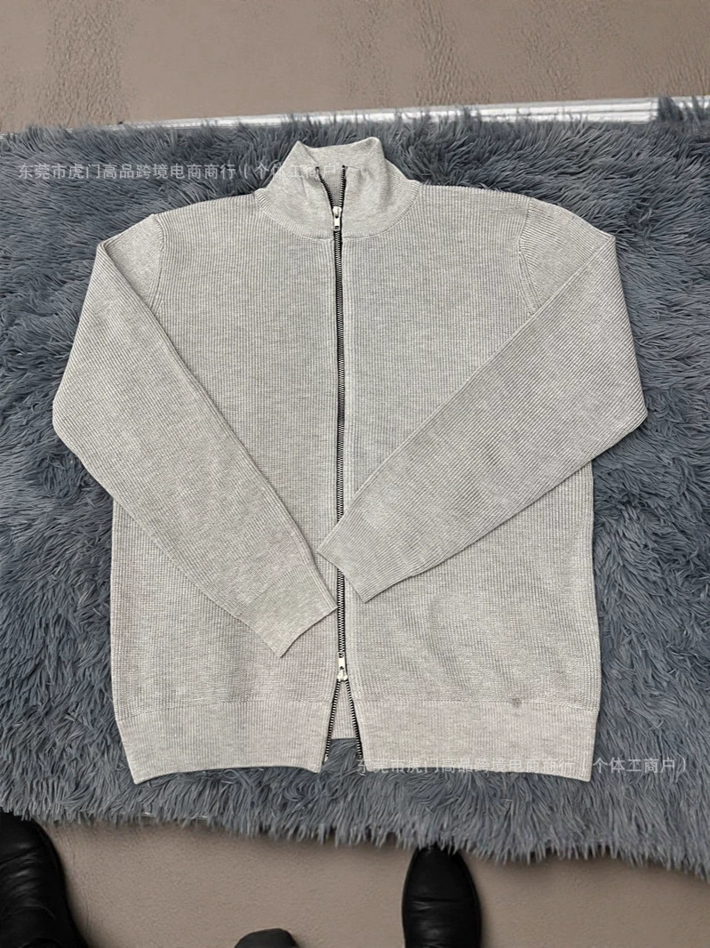 Пуховый кардиган с высоким воротником в стиле Margiela с молнией и теплый жакет MM6