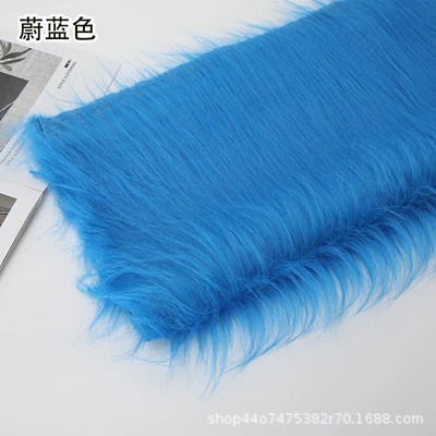 12 ''plush tela DIY caída de piel artificial de piel simulación de piel muñeca pelo bestia traje de piel larga tela de piel