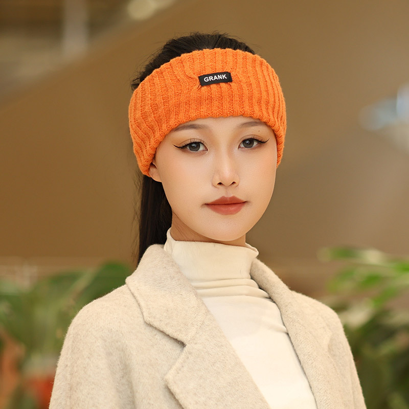 韩国网红克莱因蓝宽边针织运动发带显脸小百搭发箍高马尾毛线头套|undefined