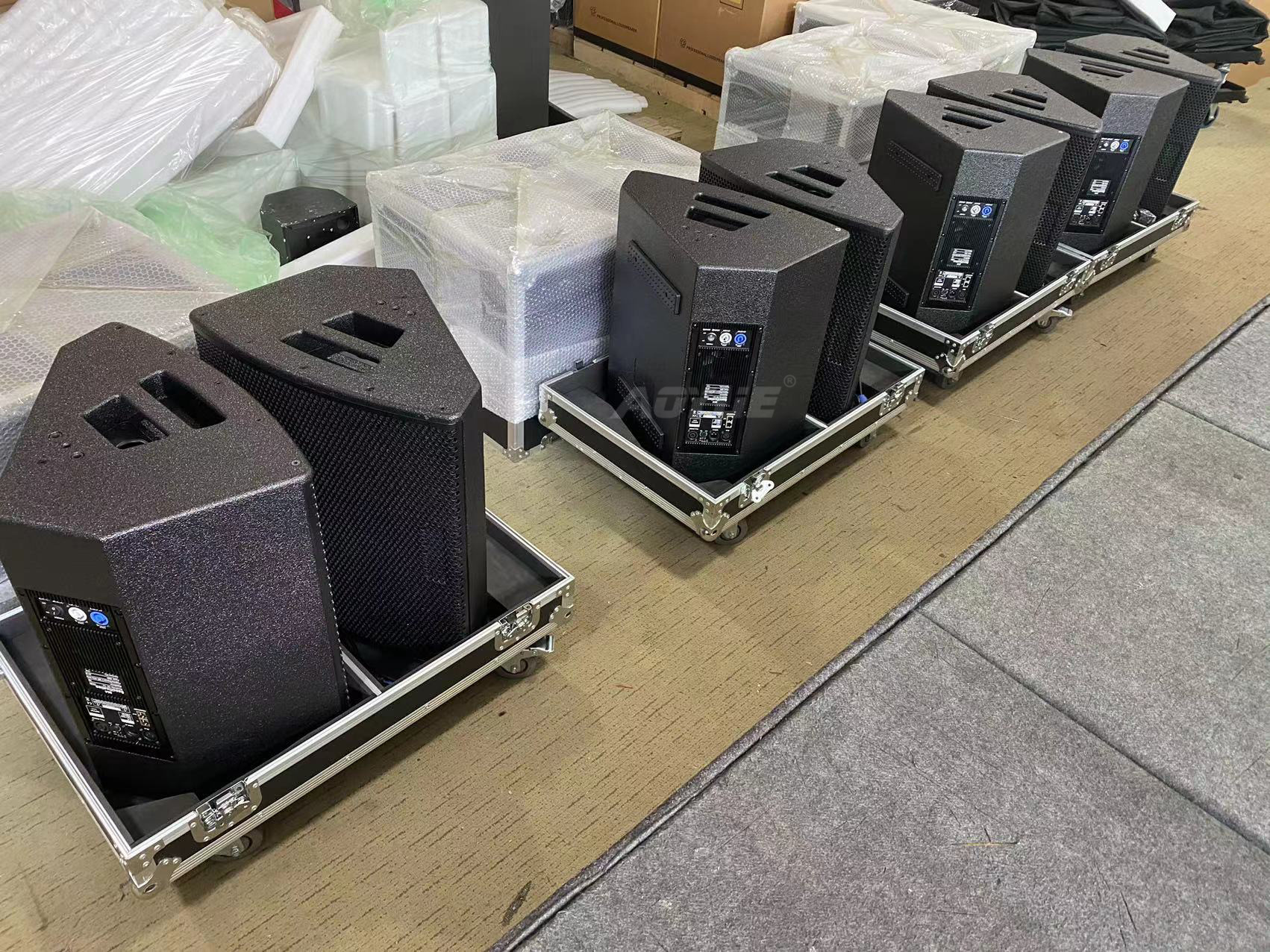 Altavoz de monitor coaxial activo de 15 pulgadas, equipo de audio de escenario, máquina todo en uno de audio de canciones K, caja de fiesta de celebración de bodas