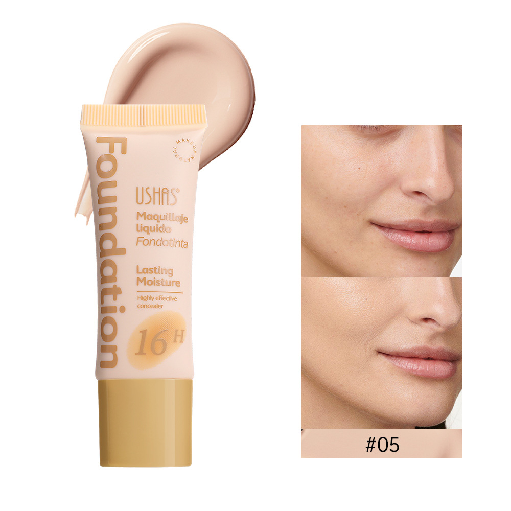 USHAS European and American Cross-border spot corrector base líquida para cubrir las ojeras y las marcas de acné, impermeable y sin maquillaje UC100