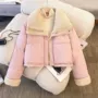 翻领长袖宽松韩版棉服