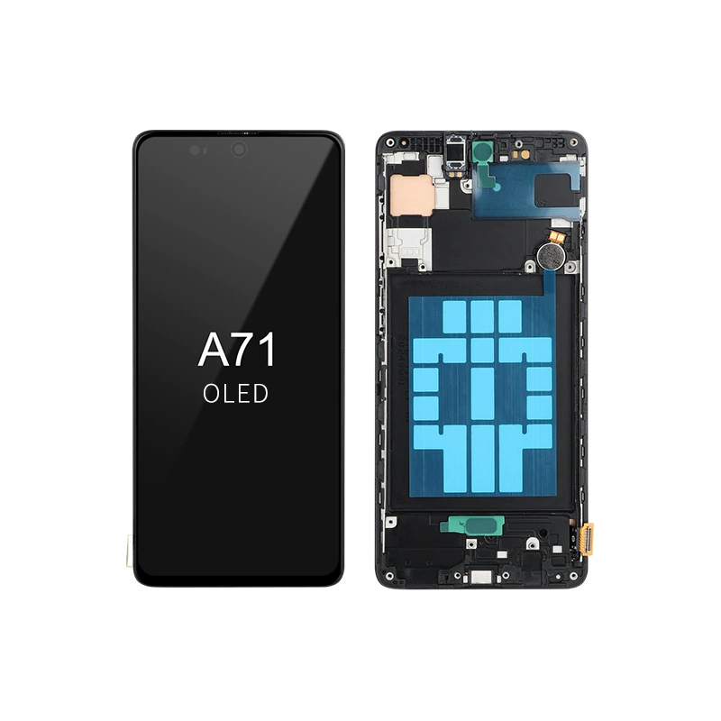 Новый A71 — сборка экрана для мобильного телефона, LCD сенсорный OLED-дисплей, жидкокристаллический дисплей, внутренняя и внешняя сборка всё-в-одном