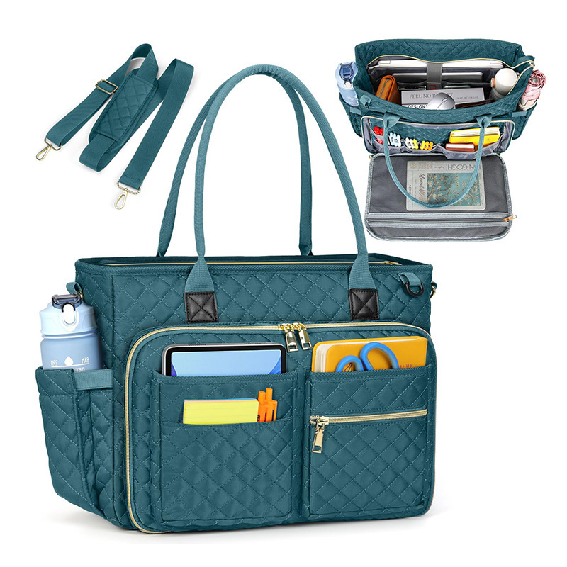 Nuevo bolso de profesor, bolso de computadora portátil, bolso de hombro, bolso de computadora portátil, bolso de enfermera, bolsillo con aislamiento térmico