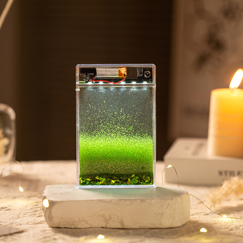アクリル流砂カードレンガ麻雀 DIY Usachi Xiaoba デスクトップ装飾品ライト流麻冷蔵庫マグネット|undefined