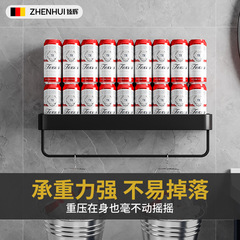 Thickened Space Aluminum Bathroom Shelf Wall-Mounted No-Drill Bathroom Organizer Rack Multi-functional Towel Rack