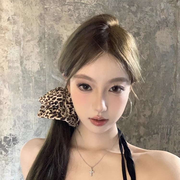 1000 chicanes de cabello de leopardo anillo de cabello de verano sexy chica cuerda de cabello de cola de caballo colón anillo de cabeza cabeza de cuerda