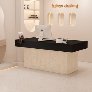 Sjn Clothing Store Cashier Shop Small Courtyard Bar Island Table Flow Table Women's Clothing Front Desk Reception Desk Simple