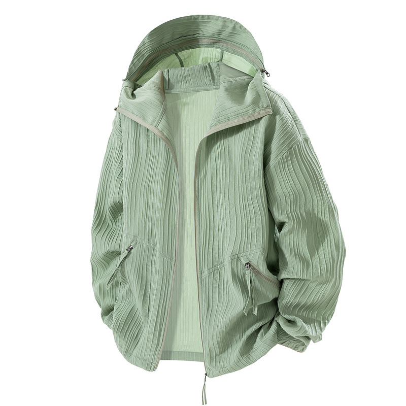 2025 New Sun Protection Clothing for Men and Women, Fashionable Couple Sun Protection Clothing, Skin Clothing, Loose Hong Kong Style Outdoor Ice-Feel Breathable