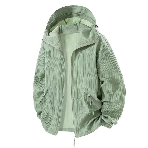 2025 New Sun Protection Clothing for Men and Women, Fashionable Couple Sun Protection Clothing, Skin Clothing, Loose Hong Kong Style Outdoor Ice-Feel Breathable