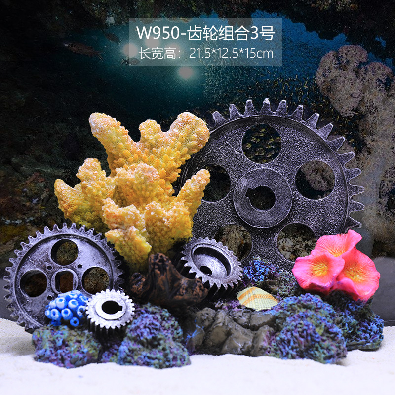 Tanque de peces de coral artificial paisaje arrecife rocalla escape casa falso árbol de coral tanque de peces decoración del paisaje tanque de agua de mar paisaje