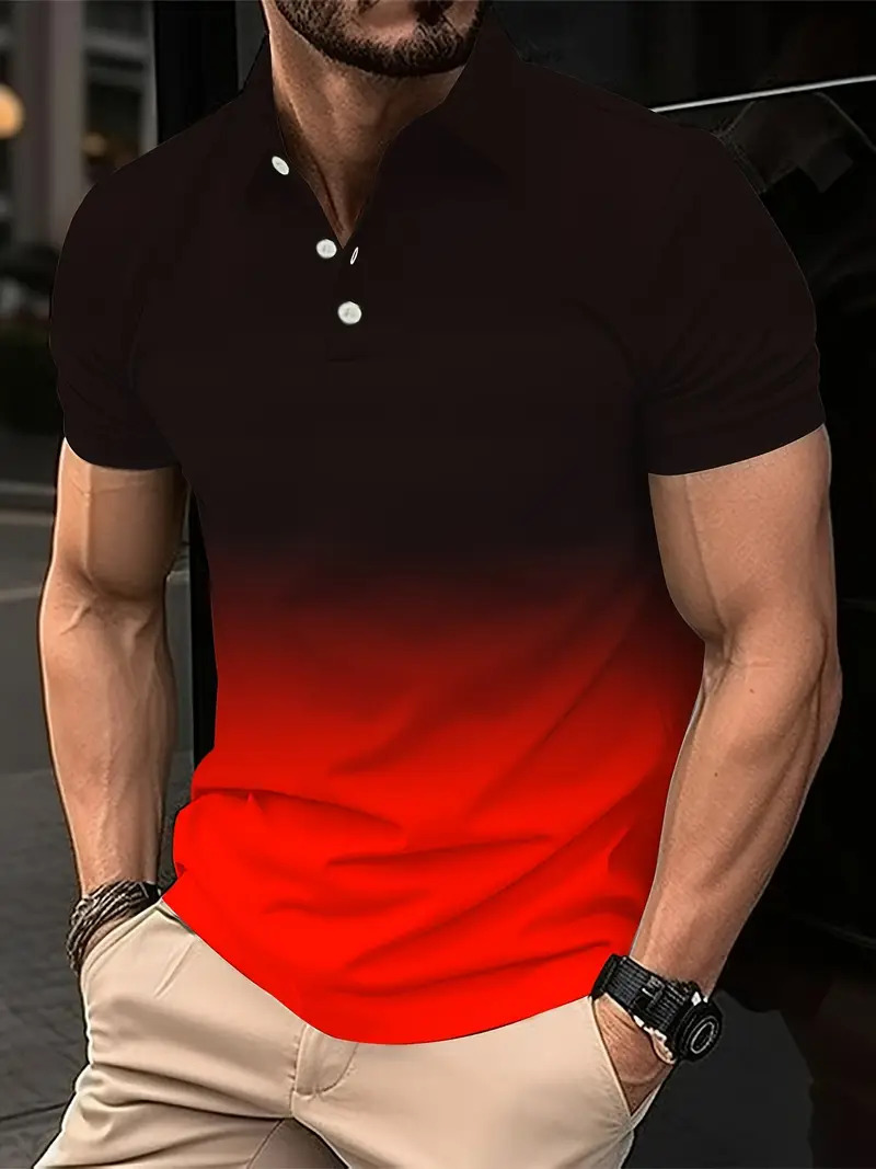 Transfronterizo europeo y americano Amazon AliExpress otoño e invierno camisa polo con botones de manga corta camisa de polo para hombre nuevo MB13