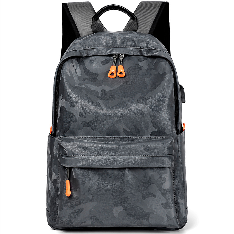Camuflaje personalizado ocasional de los hombres mochila estudiante viaje impermeable moda fresco simple portátil