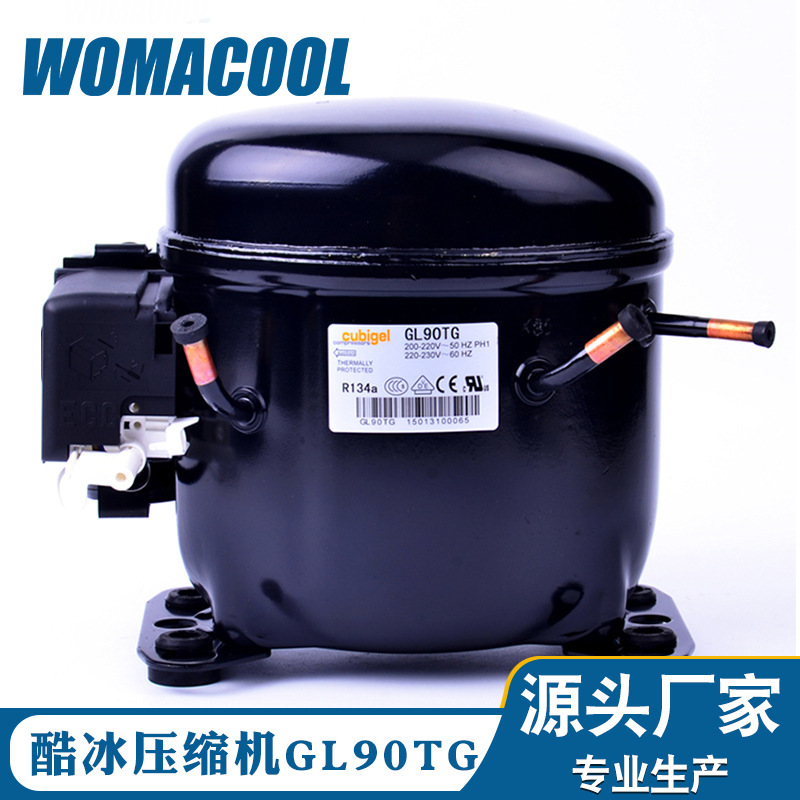 Cool ice refrigeration compressor GL90TG high back pressure display cabinet R134A refrigerator freezer compressor Cool ice refrigeration compressor GL90TG high back pressure display cabinet R134A refrigerator freezer compressor
