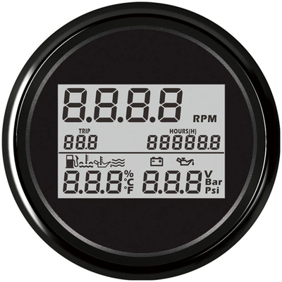 automobile instrument level water temperature water level - black-frame-black-background