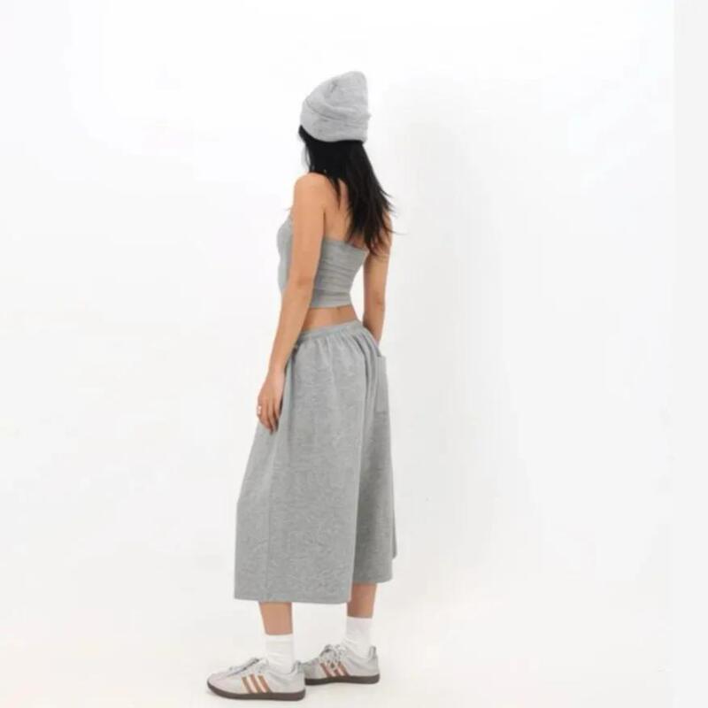 2026 Spring/Summer New High Street American Style Pocket Patchwork Casual Pants for Men and Women, American Retro Over-the-Knee Wide-Leg Cropped Pants 2026 Spring/Summer New High Street American Style Pocket Patchwork Casual Pants for Men and Women, American Retro Over-the-Knee Wide-Leg Cropped Pants