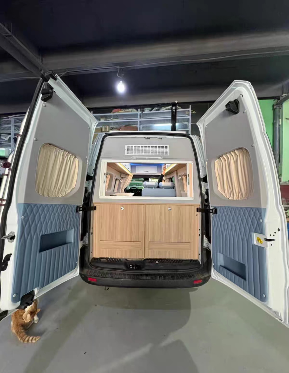 Dana V1 Dana M1 camping car front and rear partition curtains, suede air conditioning curtains, sun protection and heat insulation curtains