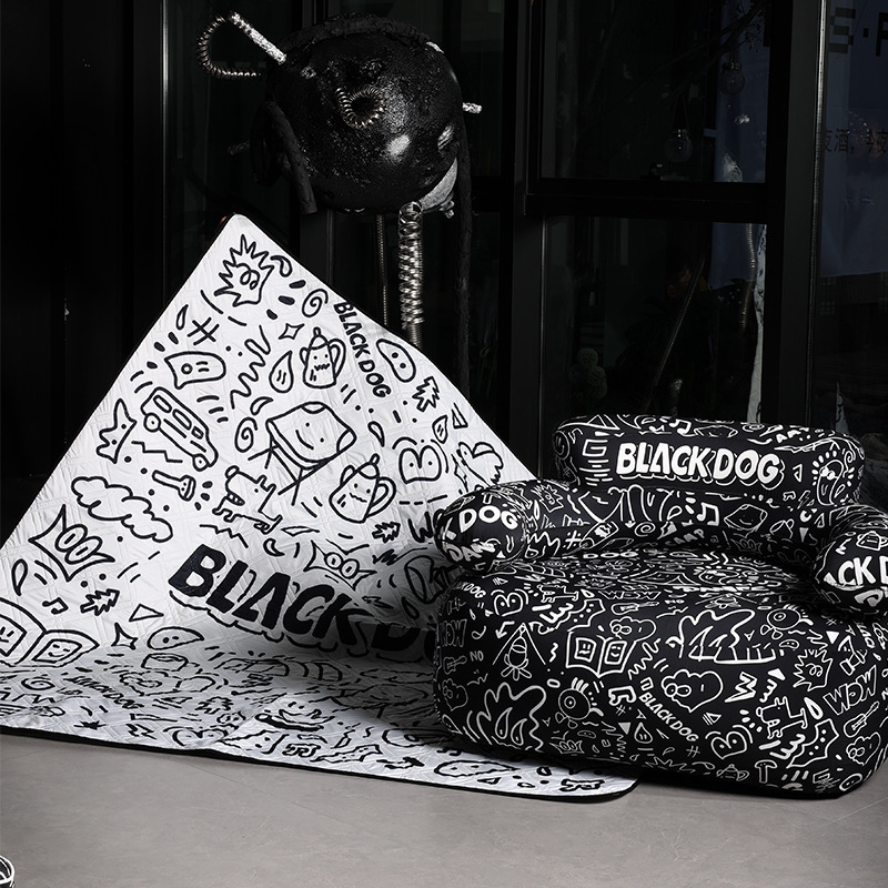 Blackdog ブラックドッグ アウトドア ピクニックマット キャンプ 厚みのある 春のお出かけマット 防湿マット パーク クレイジードリーマーシリーズ|undefined