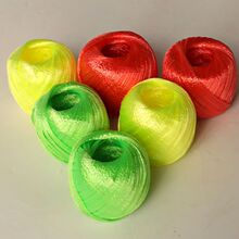 全新塑料捆扎球捆扎绳线绳农用彩色打包绳【送打包针】工厂直销