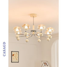 法式奶油风客厅吊灯大厅主灯2025新款餐厅灯创意艺术卧室casagd