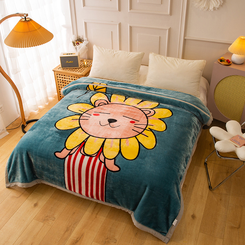 Mantras de doble capa de Lacher otoño y invierno hogar doble sofá cama mantas gruesas de oficina siesta mantas al por mayor