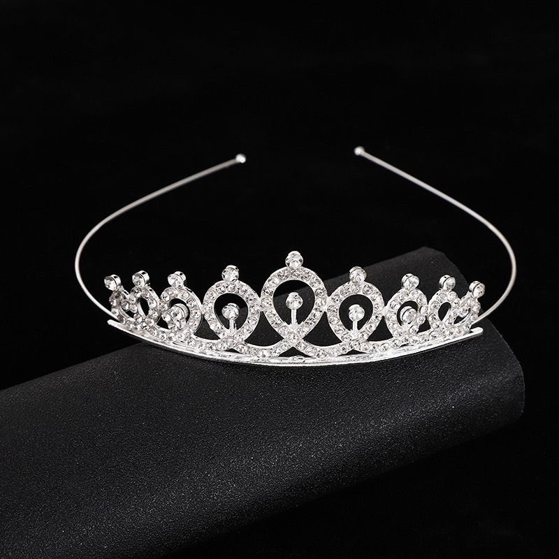 Corona transfronteriza cabeza de cumpleaños para niños joyas de cabello de fiesta joyas de boda flor princesa diamante cabeza de aro