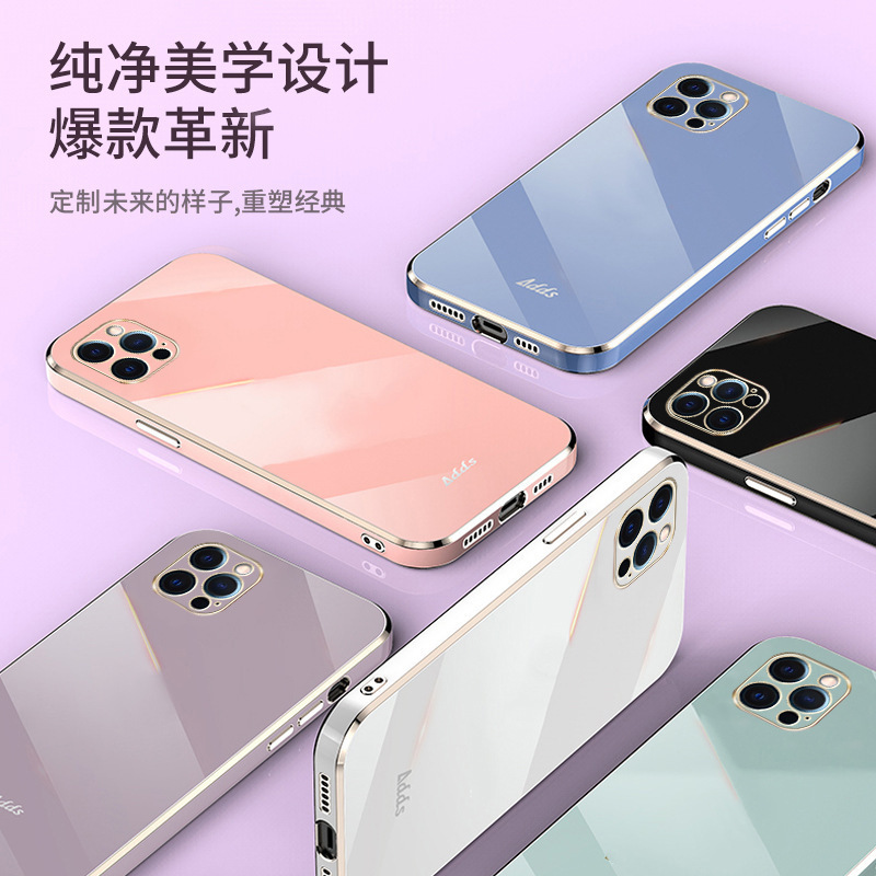 For MOTO E32 phone case G30 straight edge 6D plating tpu all-inclusive G54 E13 E22 drop-proof protective cover