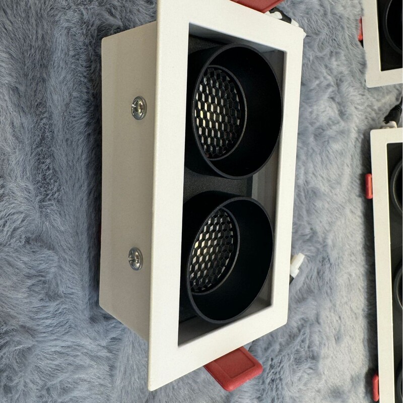 斗胆灯双頭led単頭三頭四頭角型埋め込み式天井灯網吊り天井防眩暈cobスポットライト|undefined