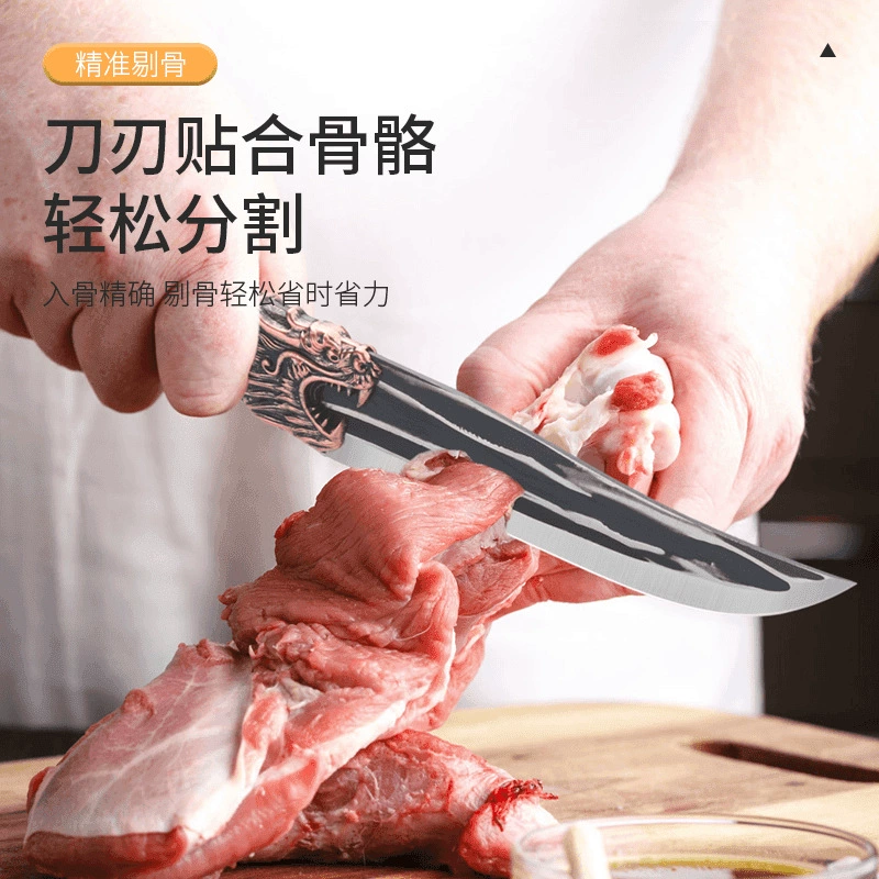 Интернет-знаменитость нож-лезвие дракона кузнечный слэш-knife специальный костяной-убийцаknife для домашних разделительных ножей кухонный лезвий