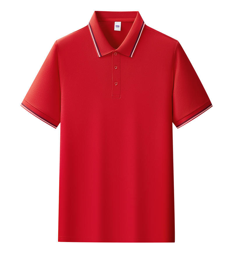 Camisas de polo de tamaño grande personalizadas logotipo de verano transfronterizo de algodón de hielo ropa de trabajo equipo de trabajo camiseta de manga corta personalizada