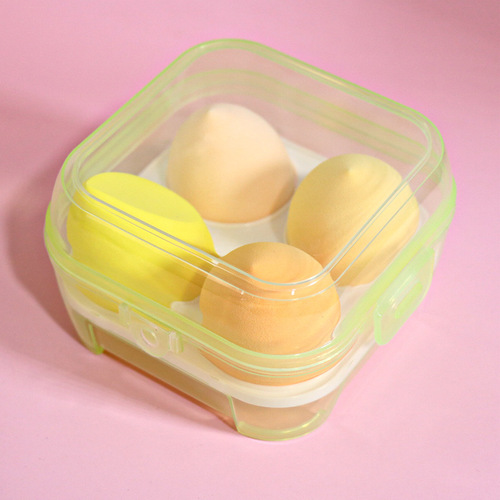 Super soft A-grade cosmetic egg, which becomes 2 times larger when soaked in water, super elastic, wet and dry cosmetic egg storage