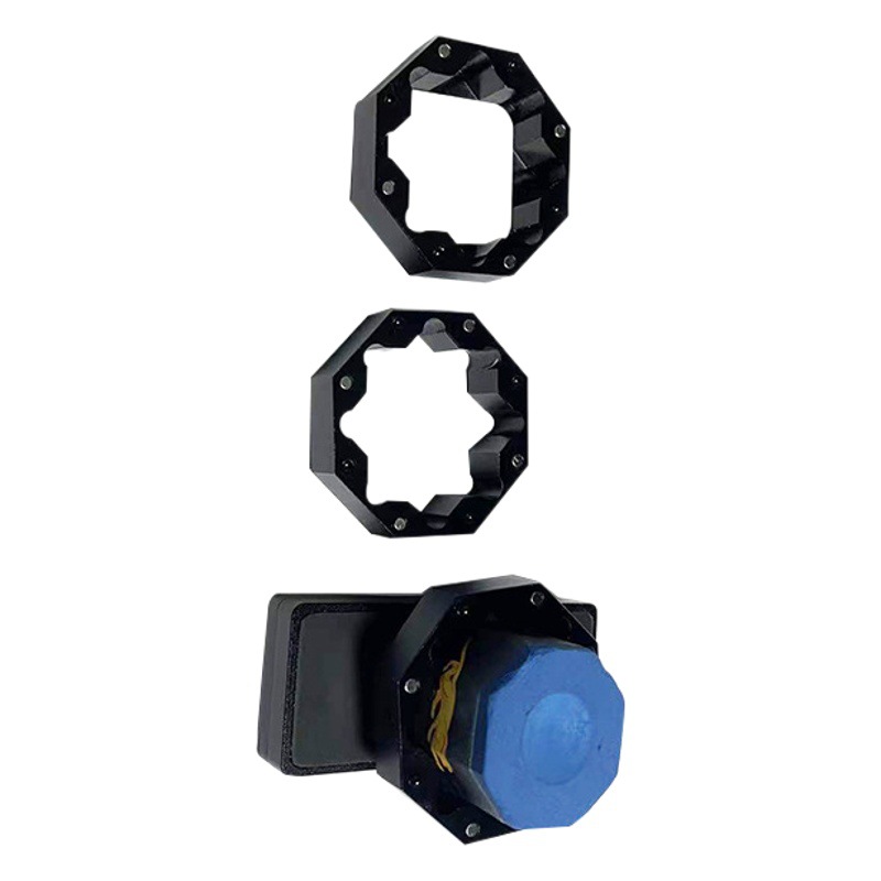 Ocho bordes y esquinas caja de chocolate universal/3 capas + Mute chocolate clip de alta gama exquisita caja de polvo de chocolate portátil