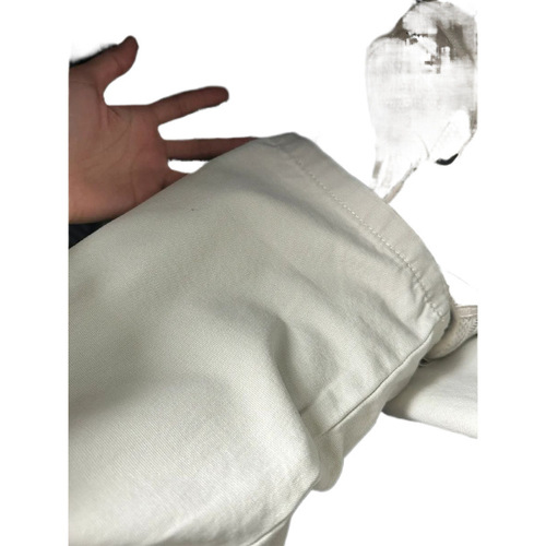 American Retro Hip-Hop Straight White Work Pants for Women High-Waisted Slimming with Multiple Pockets Sports Casual Pants