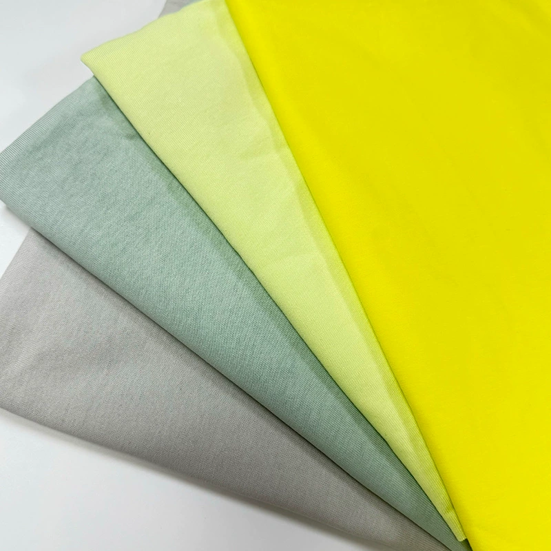 Хлопковая вязано/связанная ткань, Combed cotton, с коротким рукавом, 160 грамм