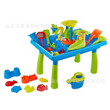Сестрая детские дети на открытом воздухе инструменты для копания пляжные игрушечные таблицы детское песочное столик игра играет на стол для воды, игра на стол, играющий на стол
