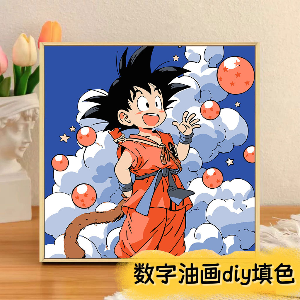 Disney DIY serie de animación de pintura al óleo digital Pokémon niños simple relleno de pintura al óleo fábrica al por mayor image 26