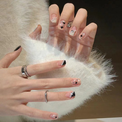 Short Sweet and Spicy Pearl Nail Stickers Nail Tabs Cute and Trendy Whitening Fairy False Nail Stickers Removable Nail Tabs