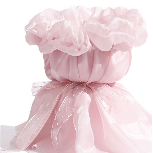 Princess skirt lace pearlescent elastic imitation silk non-floral flower packaging gauze flower shop floral materials wholesale