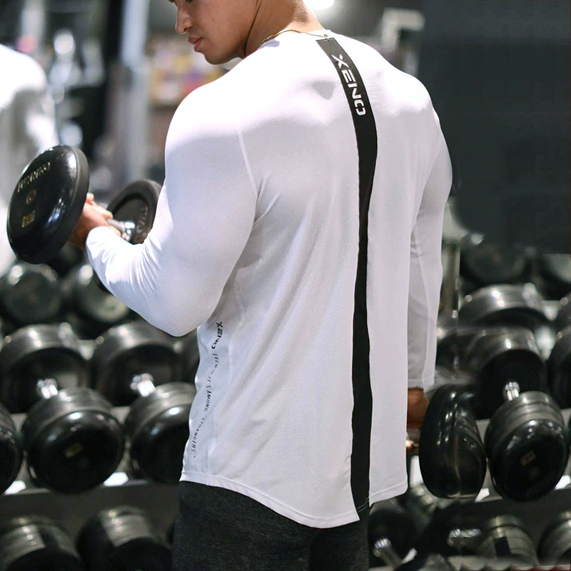 Quick dry sports basketball long-sleeve for leisure, slim fit, tight, for running