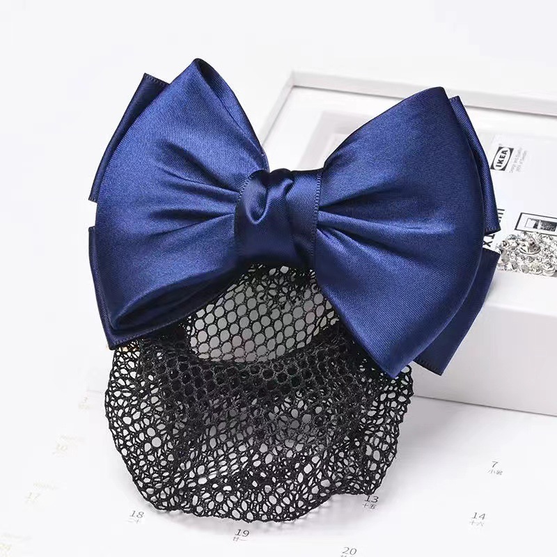 큰 활 검정색 미세 메쉬-네이비 블루